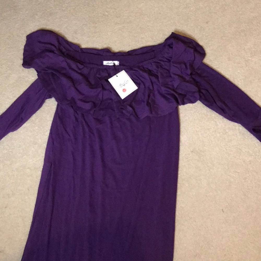 ^^ Women’s Purple Long Sleeves Dress